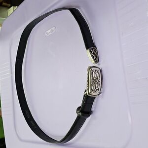 Vintage Brighton Black Belt.  Large.  38" With Buckle